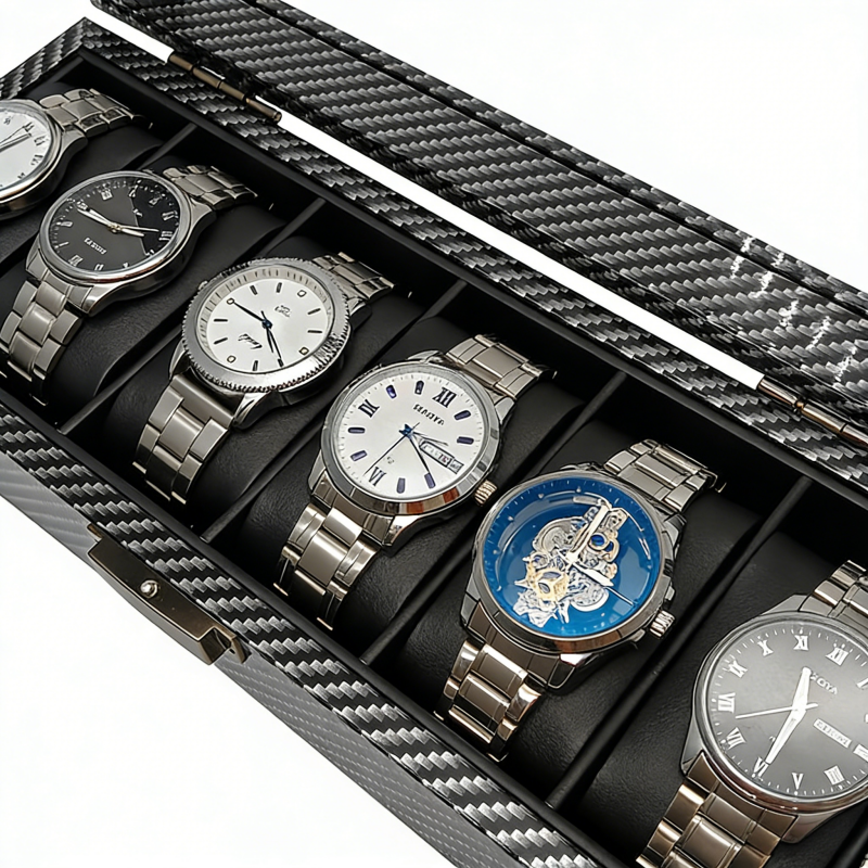 6-Slot Watch Display Box