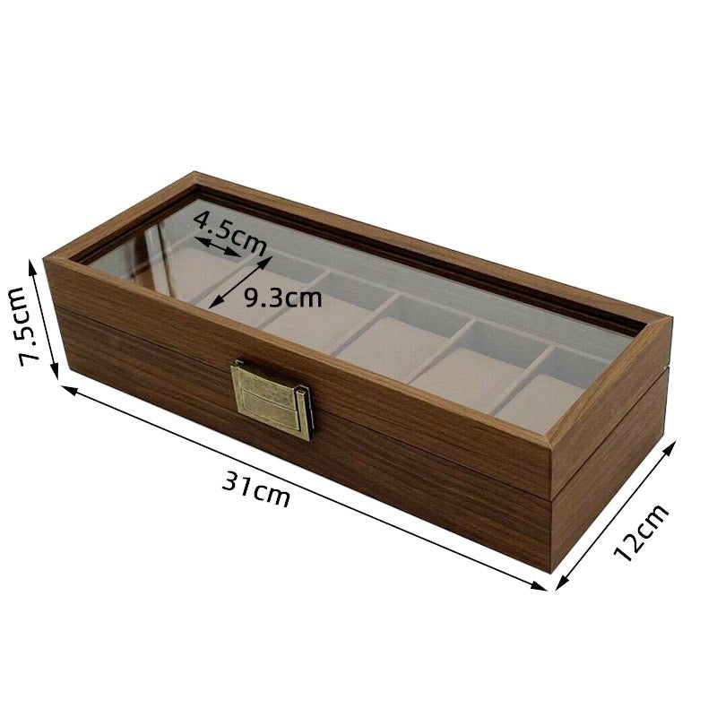 6-Slot Watch Display Box