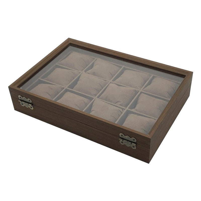 12-Slot Watch Display Case