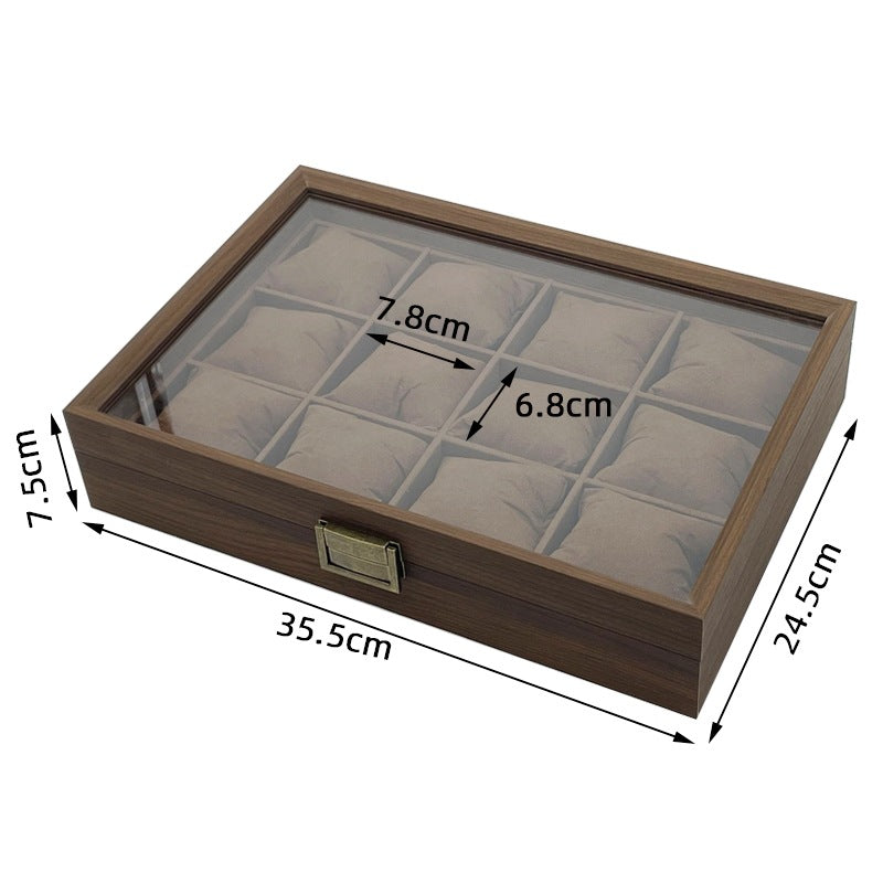 12-Slot Watch Display Case