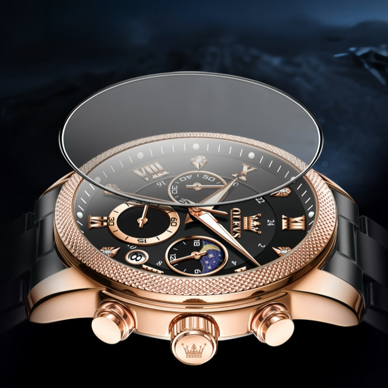 Star Crystal Mens Quartz Watch