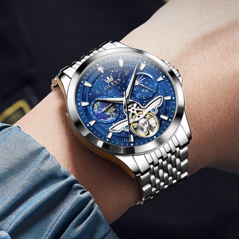 Star Skeleton Mens Automatic Watch