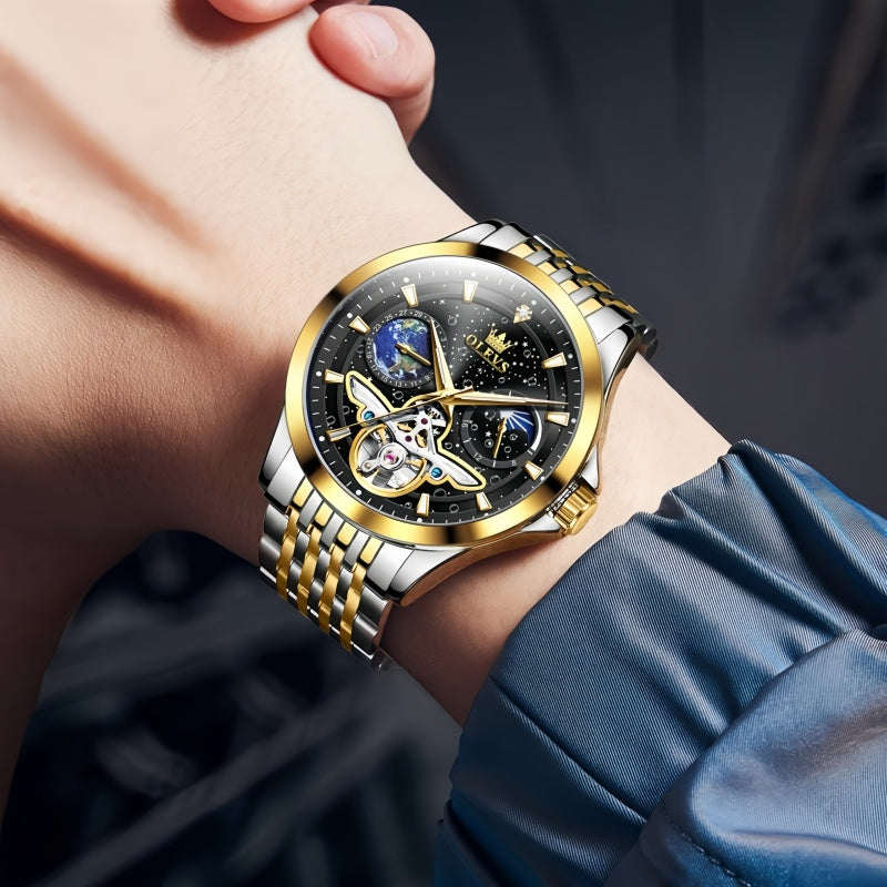 Star Skeleton Mens Automatic Watch