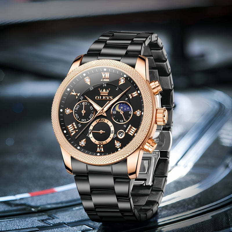 Star Crystal Mens Quartz Watch