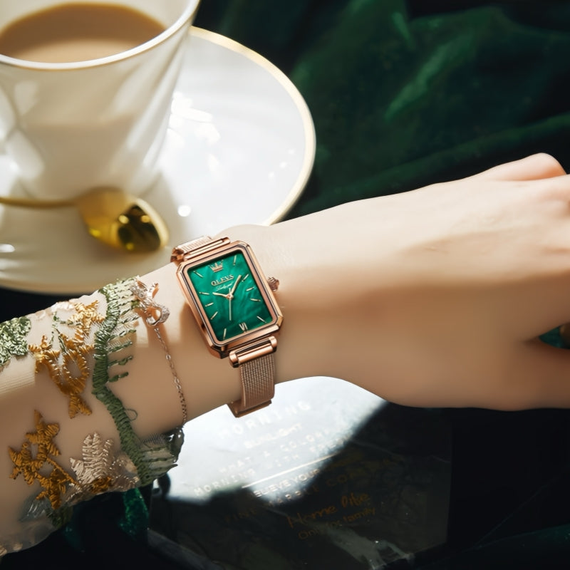 Mesh Square Womens Quartz Watch