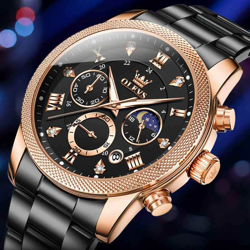 Star Crystal Mens Quartz Watch