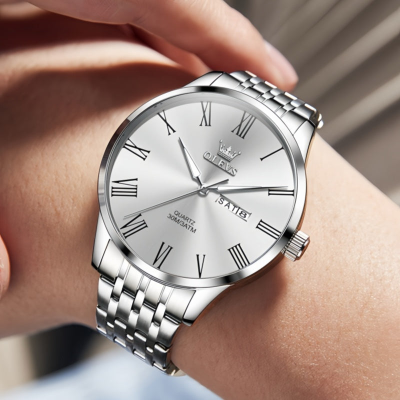 Slim Classic Roman Mens Quartz Watch